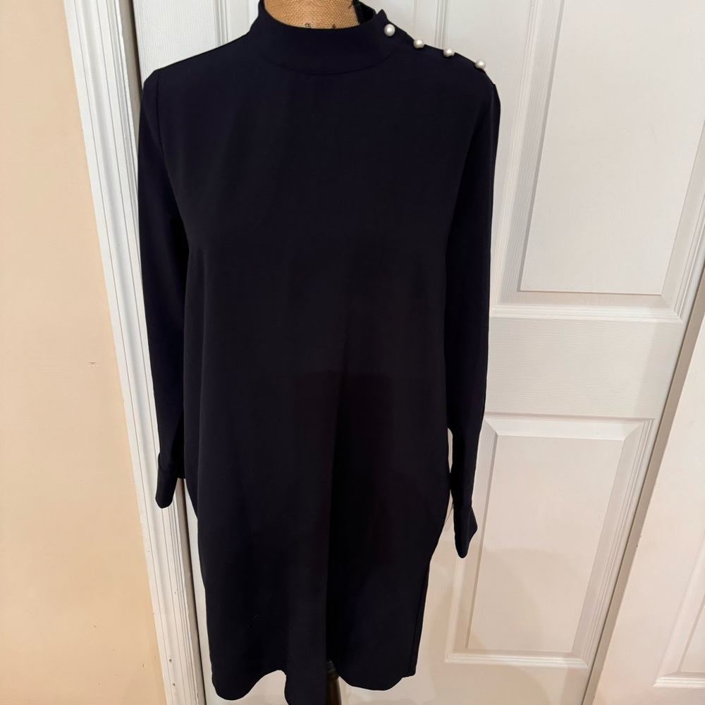 ZARA  Dress with pearl Button Detail NWT size M